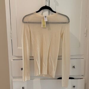 Wilfred Cream Long Sleeve Top